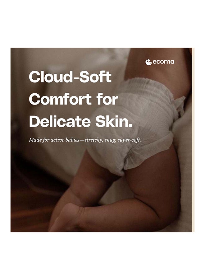 Ecoma حفاضات الأطفال من Signature Care، حجم صغير (4-8 كجم) | 22 قطعة | حماية من التسرب لمدة 12 ساعة، 100% من مواد نباتية في الطبقة العلوية | فائقة النعومة، مضادة للحساسية | مغلقة بشكل فردي وصديقة للبيئة - Image 5